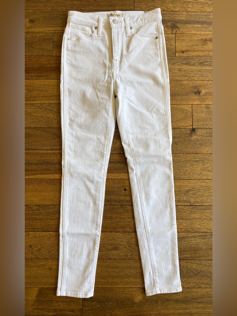 Madewell 10” High-Rise Skinny Jeans White NWT Size 26